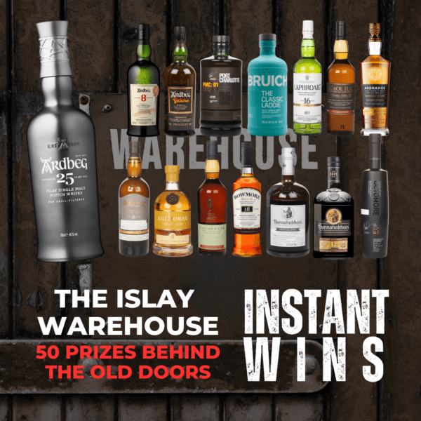 THE ISLAY WAREHOUSE INSTANT WINS! ARDBEG 25YO MAIN PRIZE + 50 INSTANT WINS!!