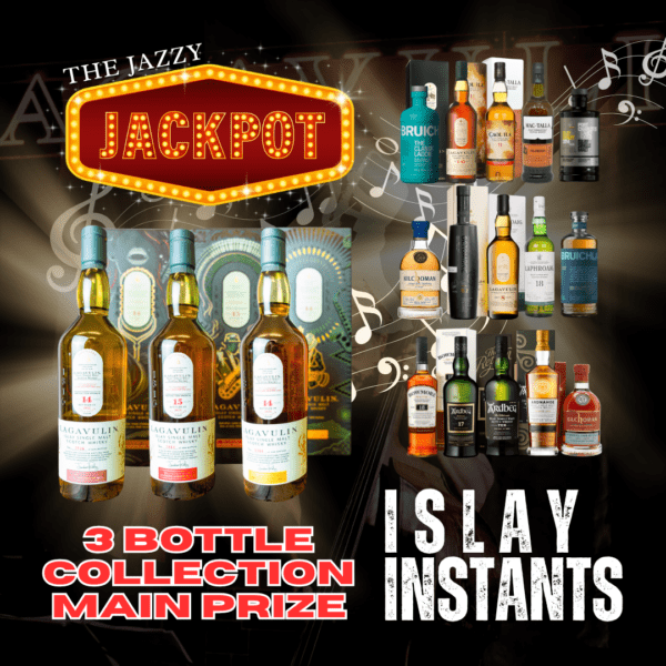 THE JAZZY JACKPOT! Lagavulin Jazz Festival 3 Bottle Main Prize (2022,2023 & 2024) + 100 INSTANT WINS!