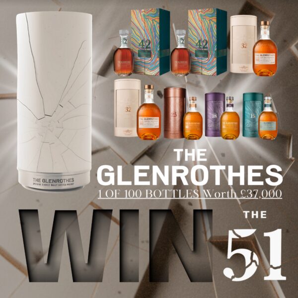 WIN THE GLENROTHES 51 YEAR OLD!! 1 OF ONLY 100 IN THE ENTIRE WORLD & WORTH ALMOST £40,000! 2000 INSTANT WINS & PRESENTATION DINNER AT TOP RESTAURANT!