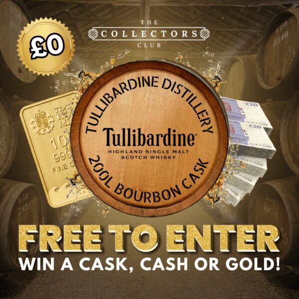 FREE GIVEAWAY! EVERY TICKET WINS A PRIZE! PICK YOUR MAIN PRIZE! A CASK OF WHISKY, 10G GOLD BAR OR £1000 TAX FREE CASH!!