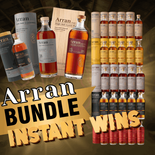 WIN THE ARRAN BUNDLE! 3 BOTTLE MAIN PRIZE + 200 INSTANT WINS!