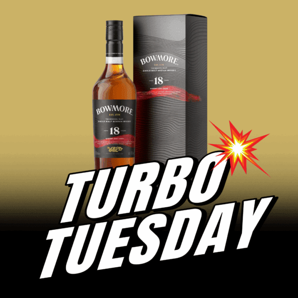 TURBO TUESDAY! WIN THE BOWMORE 18 YEAR OLD SHERRY OAK FOR JUST £2!