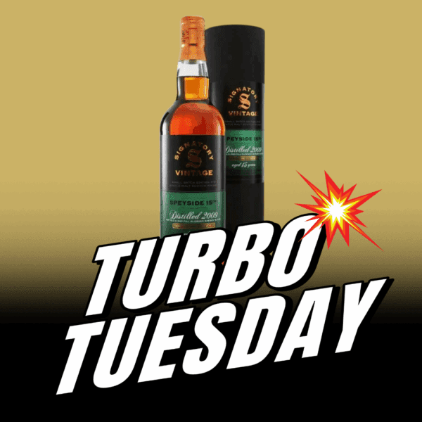 TURBO TUESDAY! WIN THE Speyside M 2009 15 Year Old Signatory Small Batch 19!